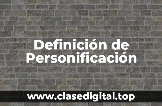 Ejemplos de Personificación