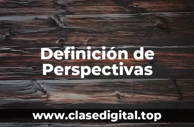 Definición de Perspectivas