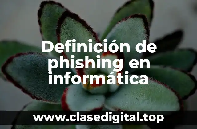 Definición de phishing en informática