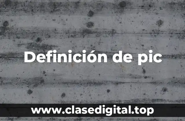 Definición de pic