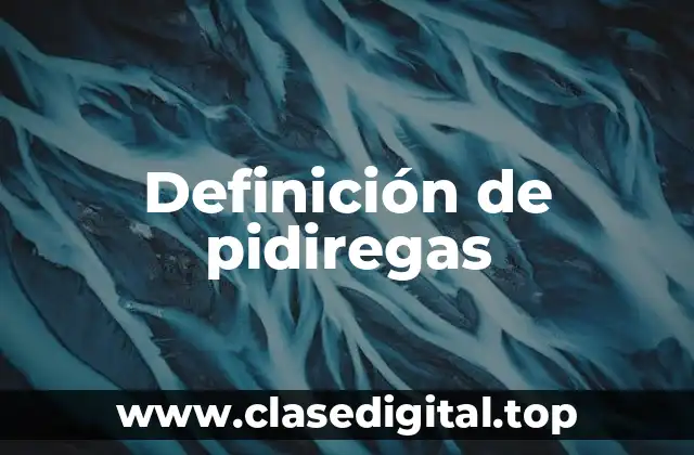 Ejemplos de pidiregas