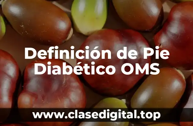 Definición de Pie Diabético OMS