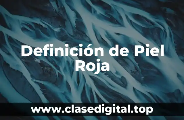 Definición de Piel Roja