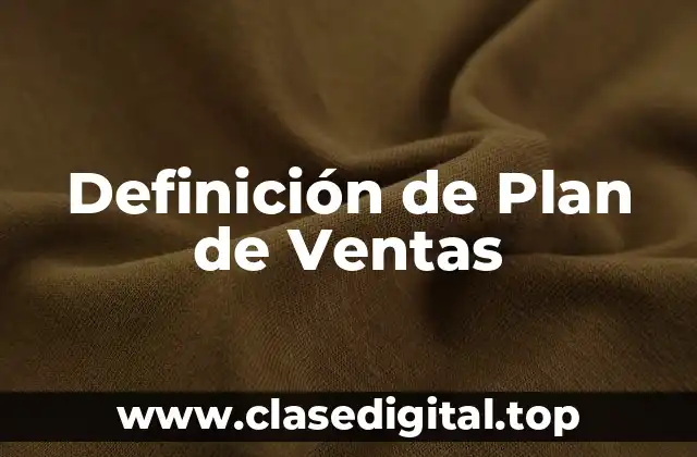 Definición de Plan de Ventas