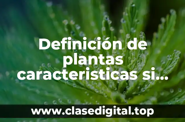 Definición de plantas caracteristicas si tienen reproduccion sexual y asexual