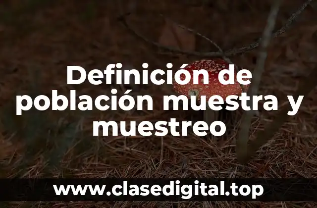 Ejemplos de población muestra