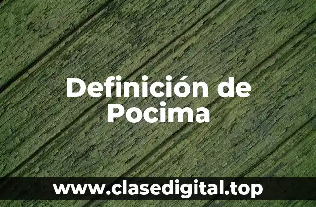 Definición de Pocima