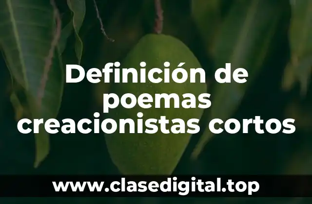 Ejemplos de poemas creacionistas cortos