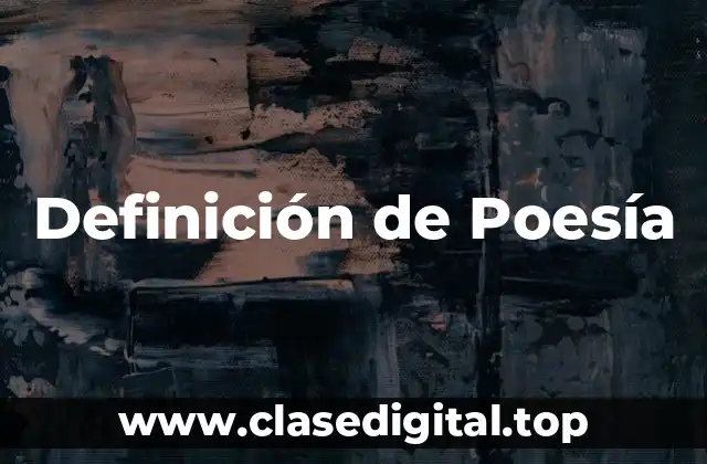 Ejemplos de Poesía
