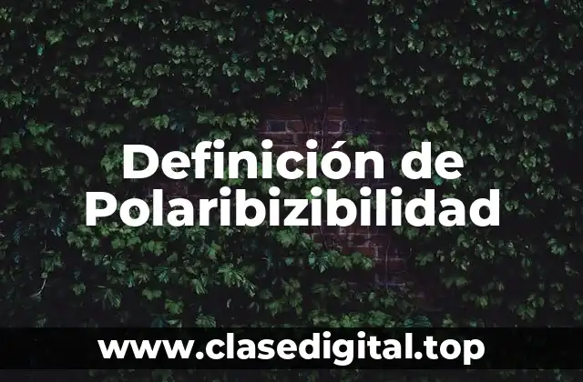 Definición de Polaribizibilidad