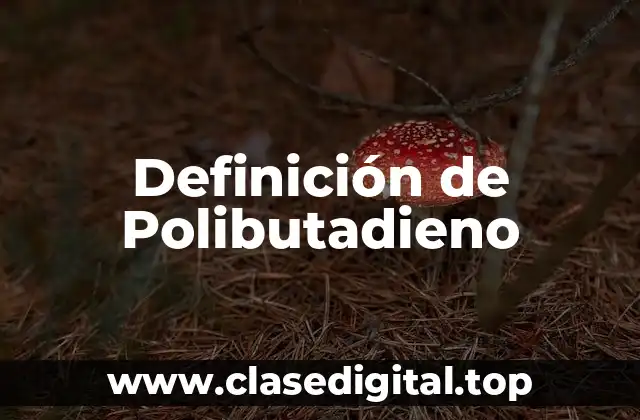 Definición de Polibutadieno