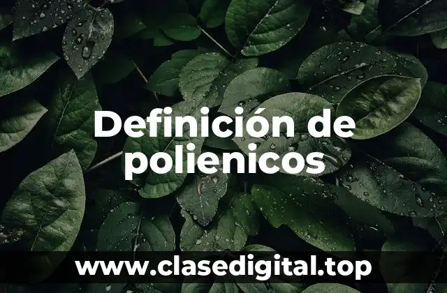 Definición de polienicos