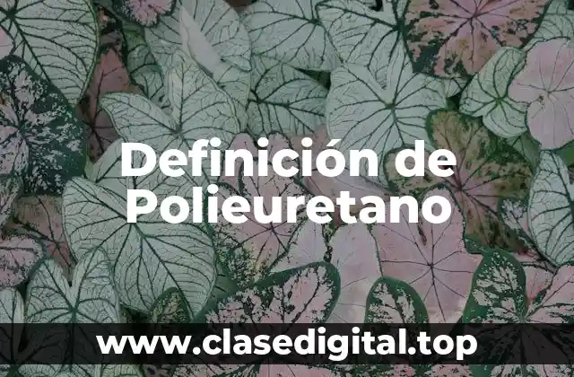 Definición de Polieuretano