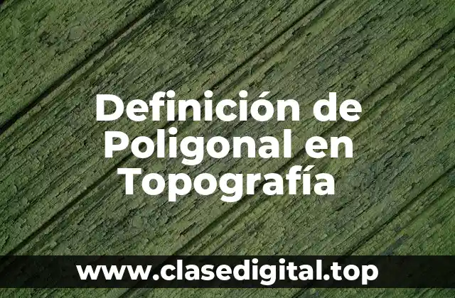 Definición de Poligonal en Topografía