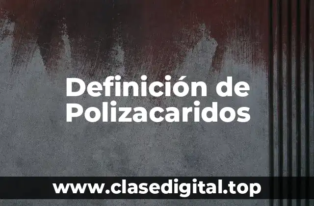 Definición de Polizacaridos