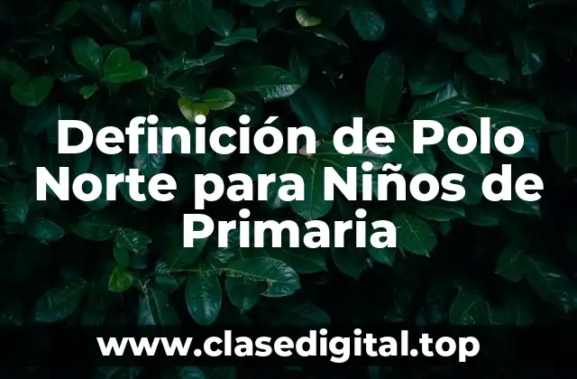 Definición de Polo Norte para Niños de Primaria