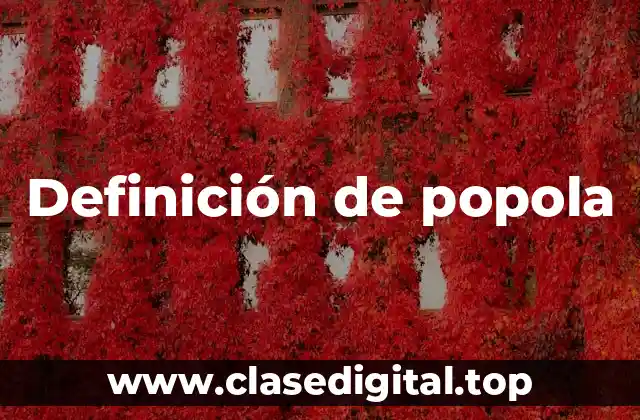 Definición de popola