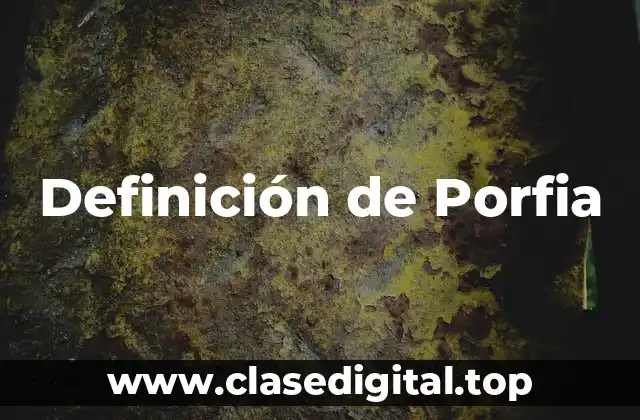 Definición de Porfia