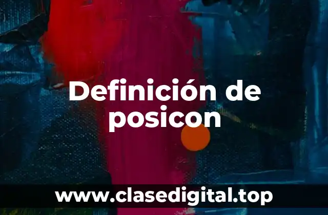 Definición de posicon