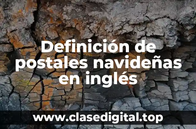 Definición de postales navideñas en inglés