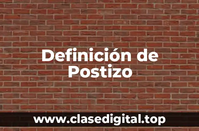 Definición de Postizo
