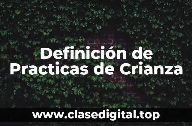 Definición de Practicas de Crianza