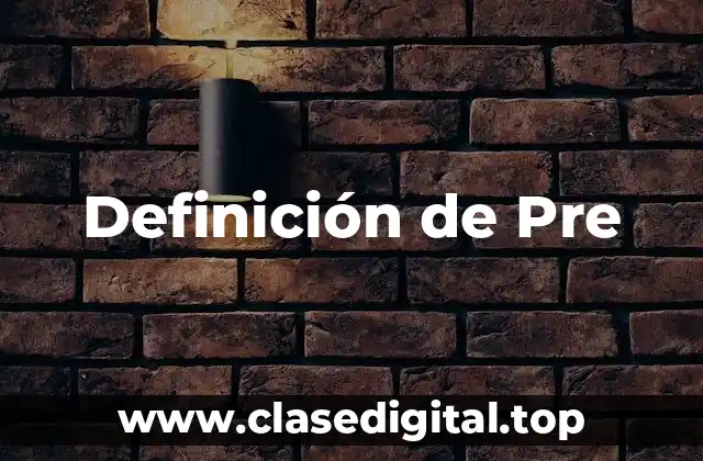 Definición técnica de Pre-Paída Hotelería y Turismo