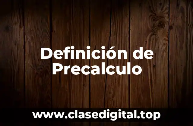 Ejemplos de Precalculo