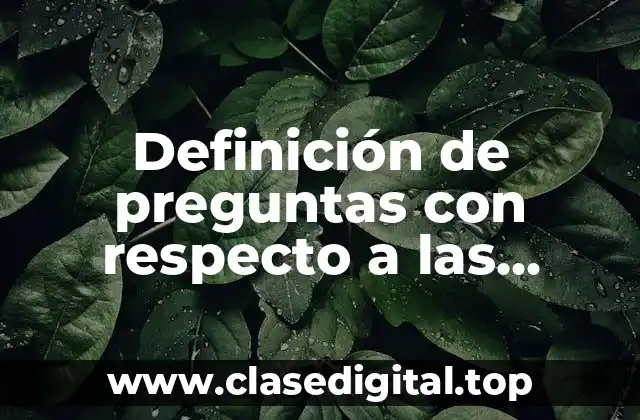 Definición de preguntas con respecto a las políticas públicas