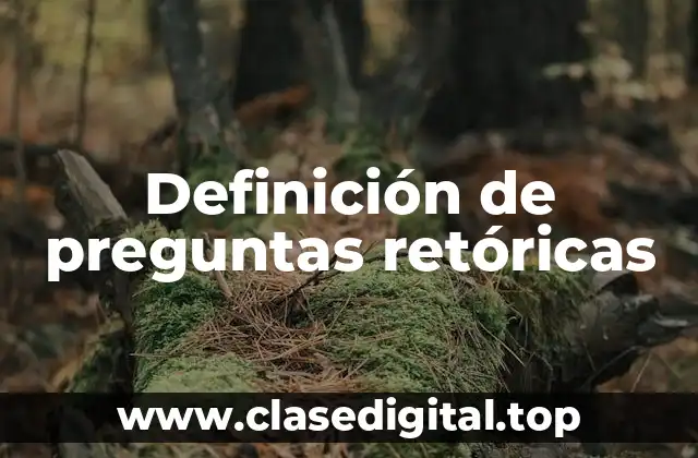 Definición de preguntas retóricas