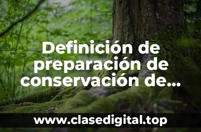 Definición de preparación de conservación de alimentos con la sal