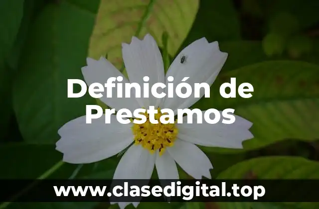 Definición de Prestamos