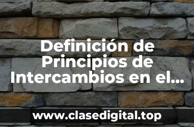 Ejemplos de Principios de Intercambios en el Lugar del Hecho