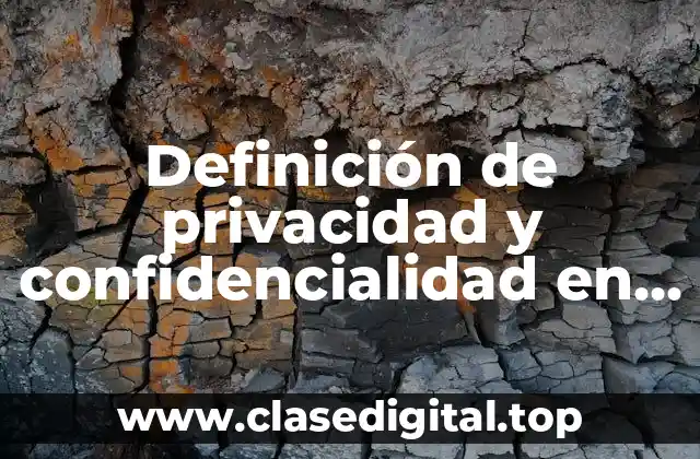 Definición de privacidad y confidencialidad en el INAI