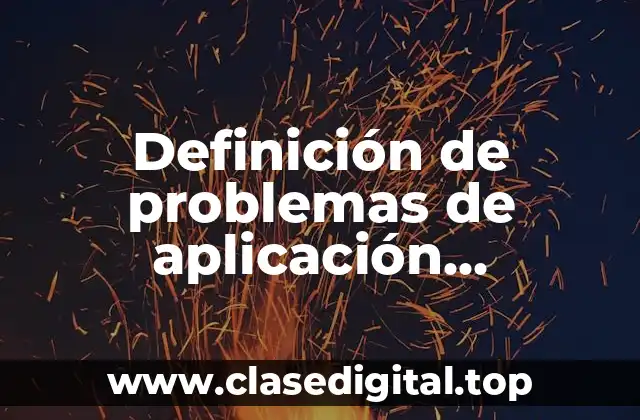 Definición de problemas de aplicación matemáticas