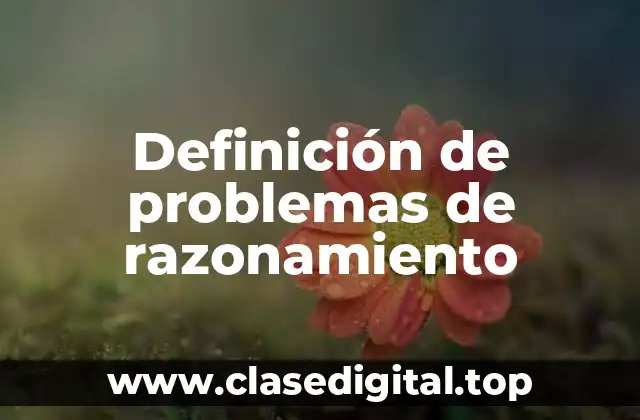 Definición de problemas de razonamiento