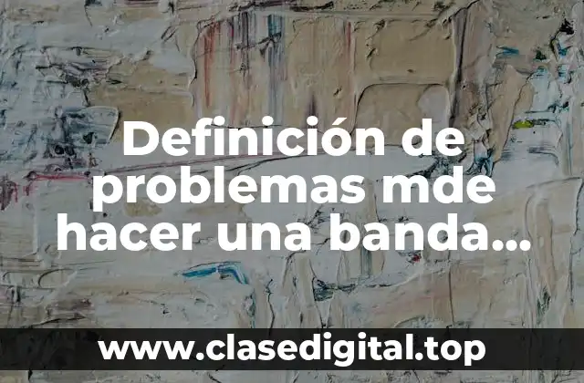 Definición de problemas mde hacer una banda transportadora