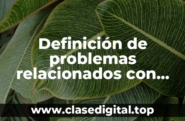 Definición de problemas relacionados con medicamentos