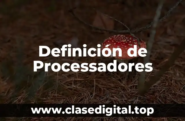 Definición de Processadores
