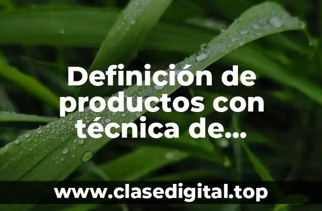 Ejemplos de productos con técnica de pronósticos con datos estacionarios