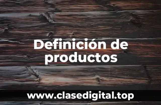 Definición técnica de producto