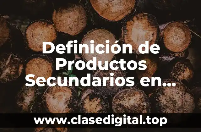 Definición de Productos Secundarios en Química Orgánica