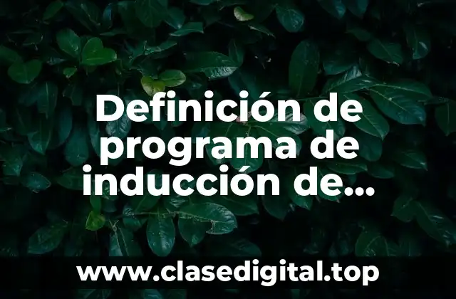 Ejemplos de programas de inducción de personal
