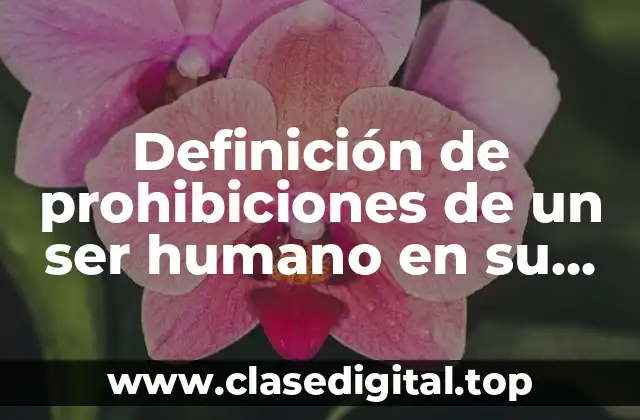 Ejemplos de prohibiciones