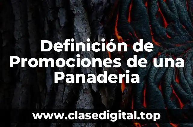 Definición de Promociones de una Panaderia