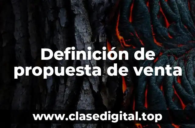 Definición de propuesta de venta