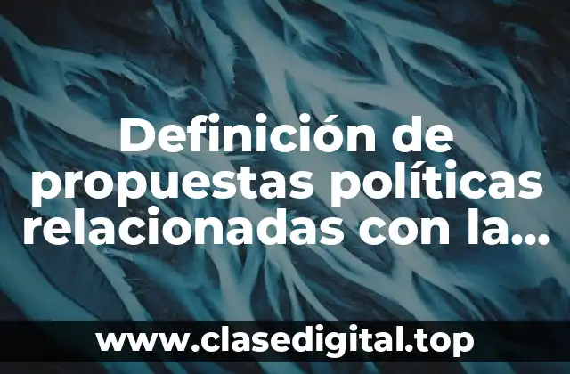 Definición de propuestas políticas relacionadas con la ciudadanía y democracia