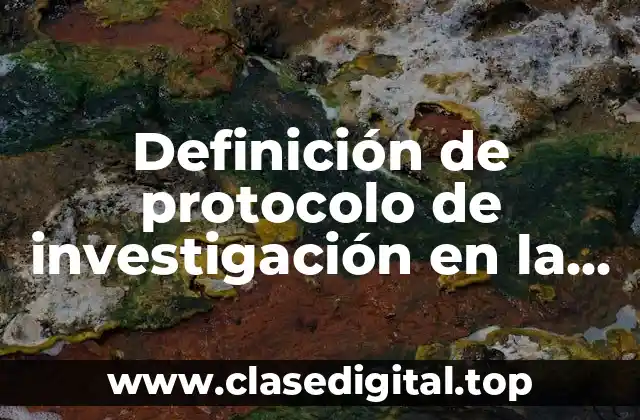 Definición de protocolo de investigación en la alimentación en hipertensos