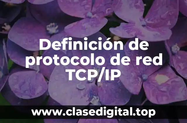Definición de protocolo de red TCP/IP