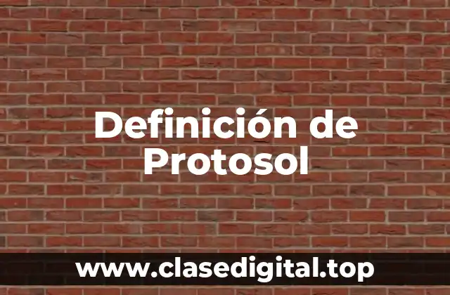 Definición de Protosol